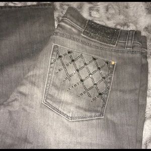 White House Black Market Gray Jeans